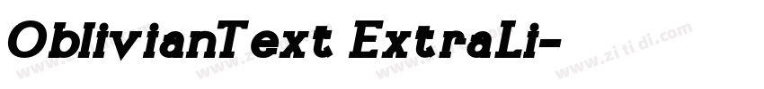 OblivianText ExtraLi字体转换